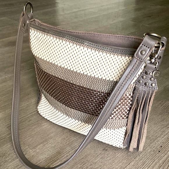 The Sak Collective Leather Pebble Weave Boho Purse & Matching NWT Iris Wallet - Picture 4 of 16